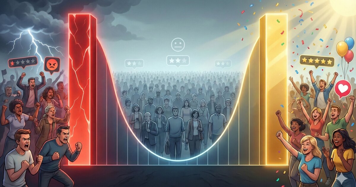 Visual representation of the psychology behind review behavior and emotional triggers