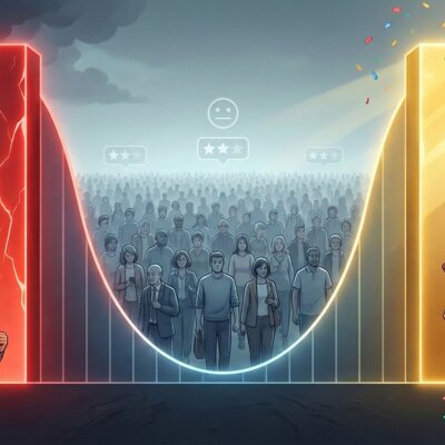 Visual representation of the psychology behind review behavior and emotional triggers