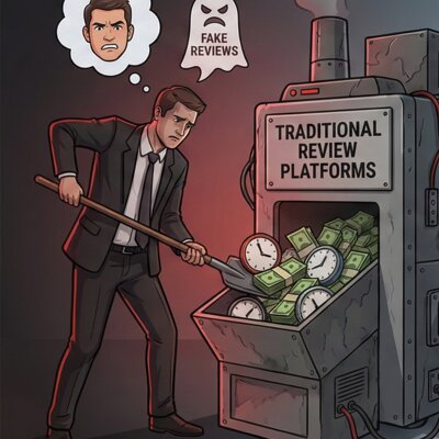 Visual representation of the real costs and hidden expenses of review management